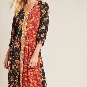 NWOT Anthropologie Kachel HAZEL Floral Maxi Dress